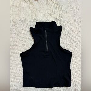 Cropped half zip Lululemon tank